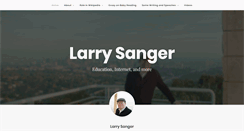 Desktop Screenshot of larrysanger.org